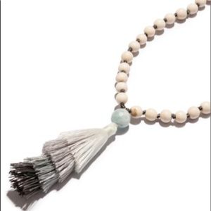 NWT Anthropologie Senza Necklace in Gray by Cocobelle